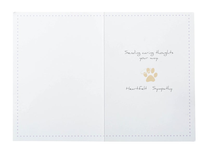 Dog Speak Pet Sympathy Card â€“ â€œIf There Ever Comes a Day...â€ â€“ Memorial Card with Purple Floral Pawprint Design and Envelope â€“ 4.75" x 6.75" - Image 3